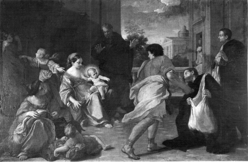 Miracolo di S. Filippo Benizi bambino (dipinto) di Berrettoni Nicol&ograve; (sec